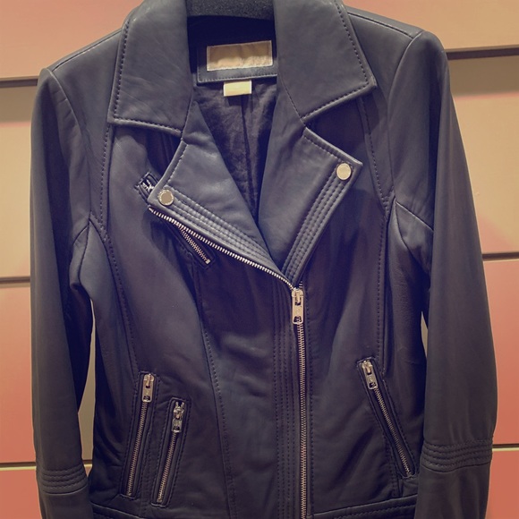 Michael Michael Kors leather Moro jacket - sz Sm - Picture 1 of 7